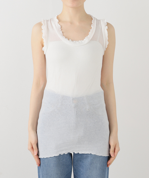 IENA LA BOUCLE タンクトップ ノースリーブ seamless basic