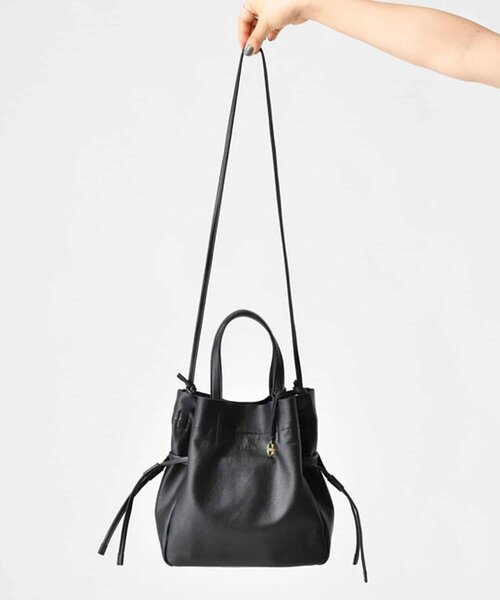 ショルダーバッグ バッグ ROROL レザーミニ巾着トート レディース