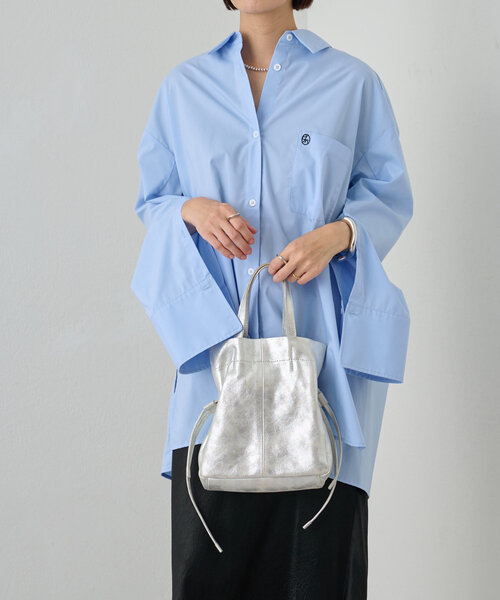 ショルダーバッグ バッグ ROROL レザーミニ巾着トート レディース