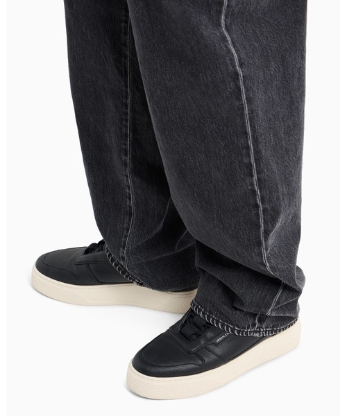 ジーンズ 「A|X アルマーニ エクスチェンジ」グレーウォッシュデニム バギーパンツ_J83 BAGGY メンズの画像