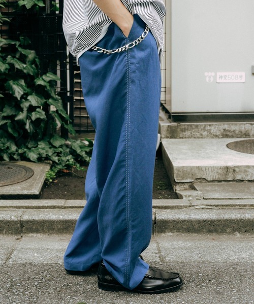Subciety（サブサエティ） ワイドパンツ スラックス Hand stitch
