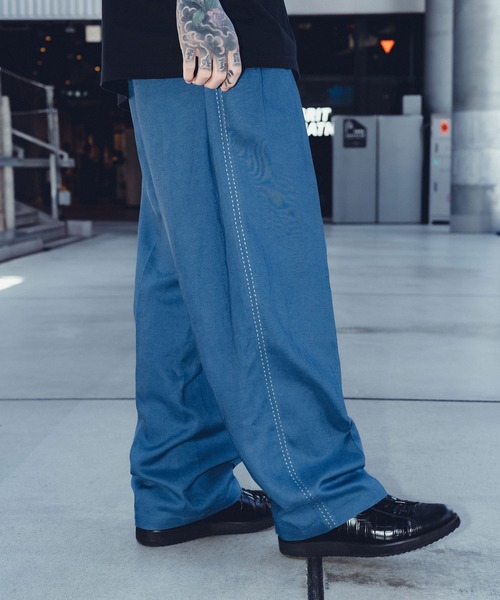 Subciety（サブサエティ） ワイドパンツ スラックス Hand stitch