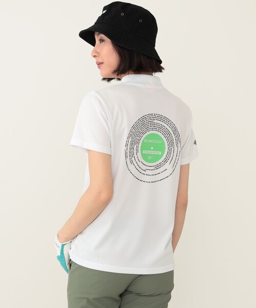 「BEAMS GOLF」 半袖カットソー MEDIUM ホワイト レディース BEAMS GOLF 「BEAMS GOLF」 半袖カットソー MEDIUM ホワイト