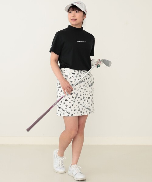 「BEAMS GOLF」 半袖カットソー MEDIUM ホワイト レディース BEAMS GOLF 「BEAMS GOLF」 半袖カットソー MEDIUM ホワイト