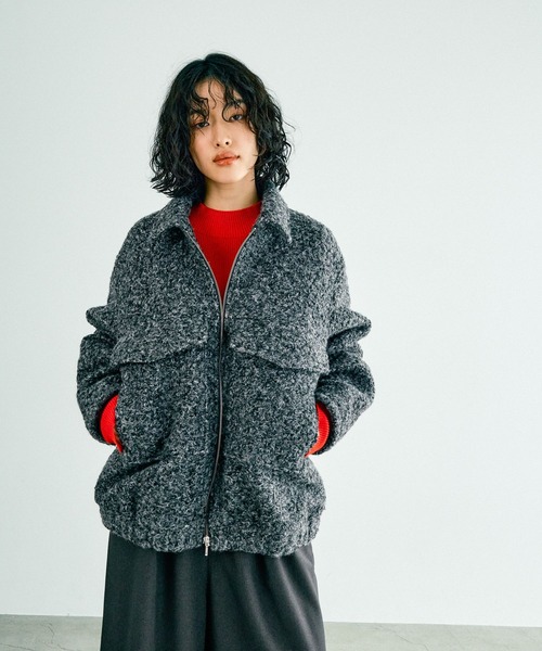 LEPSIM（レプシィム） ジップアップブルゾン FREE チャコールグレー