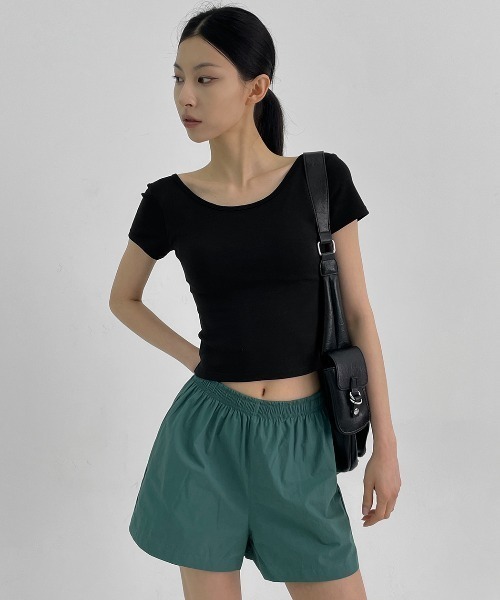 BLACKUP tシャツ 「MADE」 イージーバックオープン半袖Tシャツ