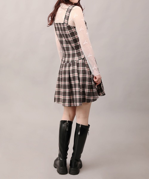 ジャンパースカート 「HOOK」for girls チェック柄ジャンパースカート