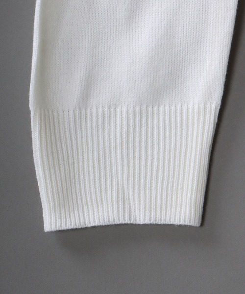 「SITRY」 「HALHAM」タートルネックニット M ホワイト メンズ_画像4