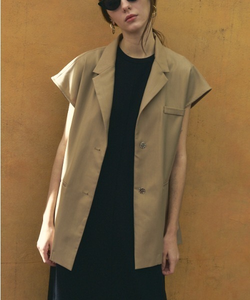ベスト ジレ Urith tailored vest ウリステーラードベスト レディース Muel Chic ベスト ジレ Urith tailored vest ウリステーラード
