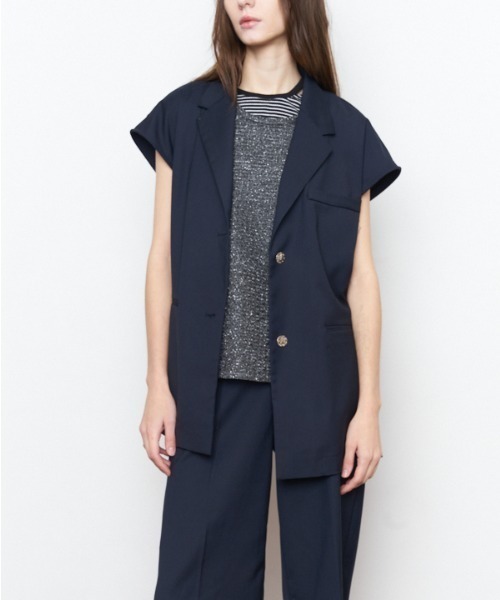 ベスト ジレ Urith tailored vest ウリステーラードベスト レディース Muel Chic ベスト ジレ Urith tailored vest ウリステーラード