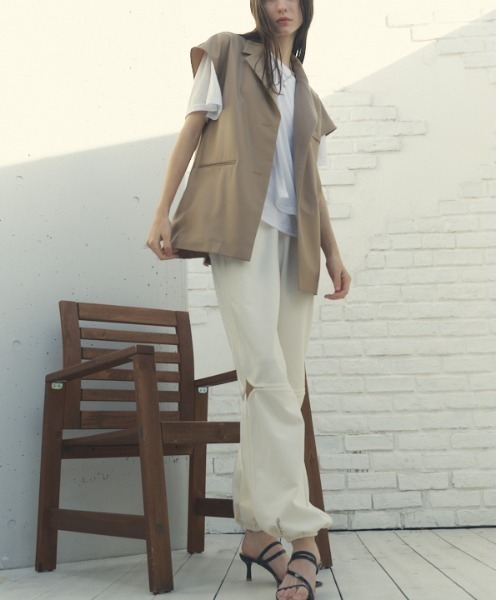 ベスト ジレ Urith tailored vest ウリステーラードベスト レディース Muel Chic ベスト ジレ Urith tailored vest ウリステーラード