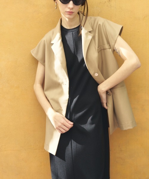 ベスト ジレ Urith tailored vest ウリステーラードベスト レディース Muel Chic ベスト ジレ Urith tailored vest ウリステーラード
