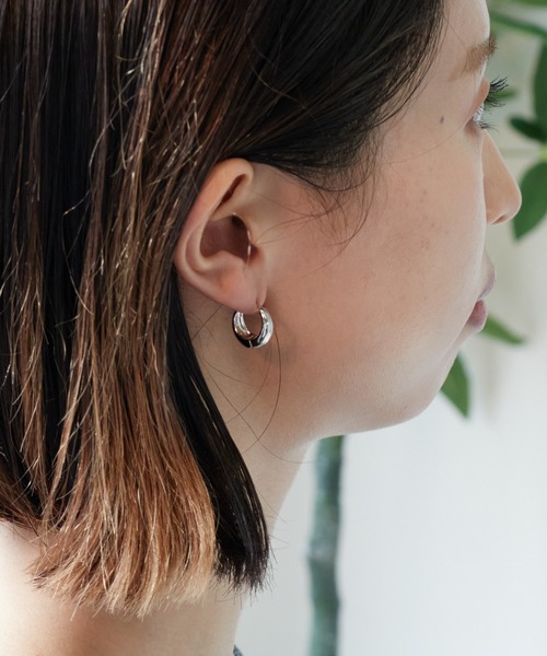 NO WAY フープ ピアス /EK319/リングフープピアス/両耳用 レディース