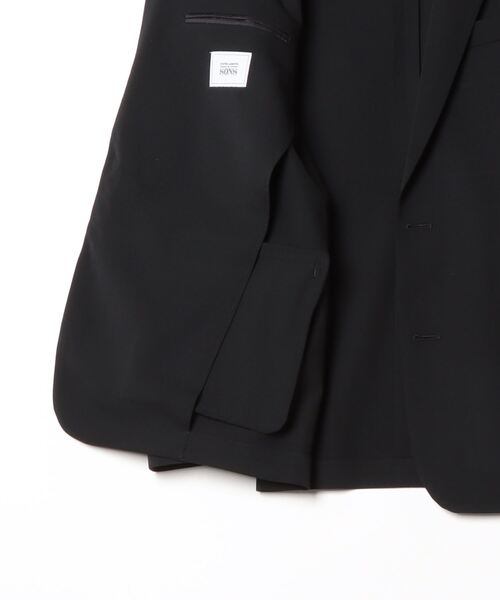 「UNITED ARROWS & SONS」 テーラードジャケット X-LARGE ブラック メンズ_画像3