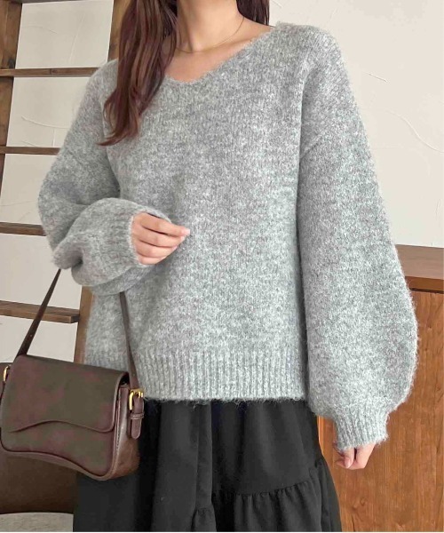 「apres jour clair」 長袖ニット X-LARGE ベージュ系その他 レディース_画像7