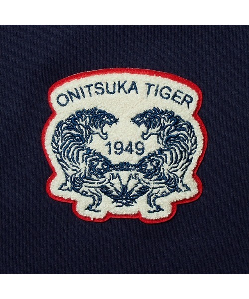 「Onitsuka Tiger」 スウェットカットソー X-SMALL ネイビー レディース