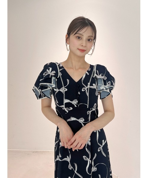 SNIDEL(スナイデル) ワンピース 「00サイズあり」Sustainableリボン SNIDEL(スナイデル) ワンピース 「00サイズあり」Sustainableリボン