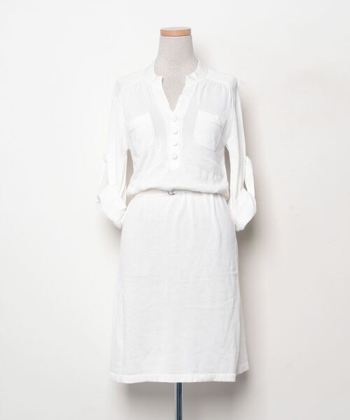 23区（ニジュウサンク） ニットワンピース 38 ホワイト レディース