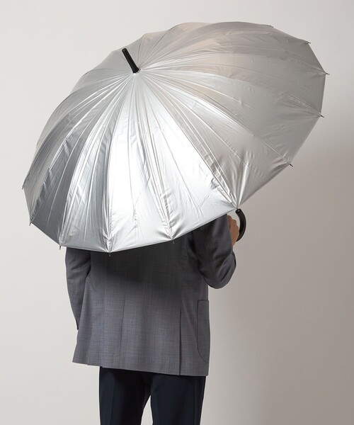 春雨 クラシック Wpc. 傘 「別注」「Wpc.」GLR 16K シルバー レイン 長傘 / 晴雨