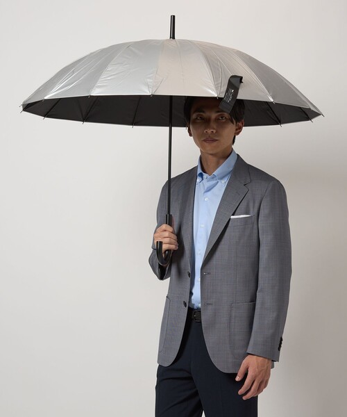 Wpc. 傘 「別注」「Wpc.」GLR 16K シルバー レイン 長傘 / 晴雨兼用