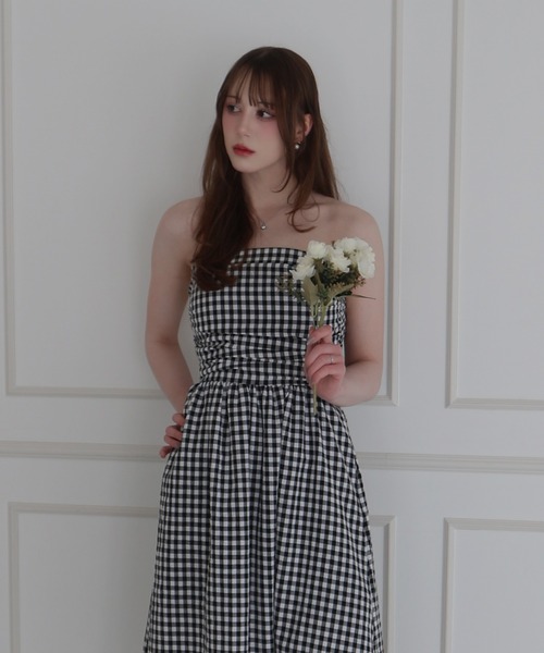 CeLess ワンピース 夏 Camisole Dress /オフショルダー ロングキャミ