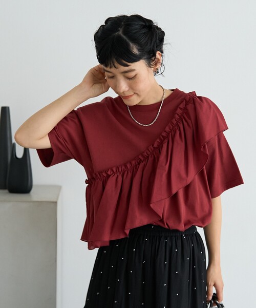 FREAK'S STORE（フリークスストア） tシャツ アシンメトリー フリル