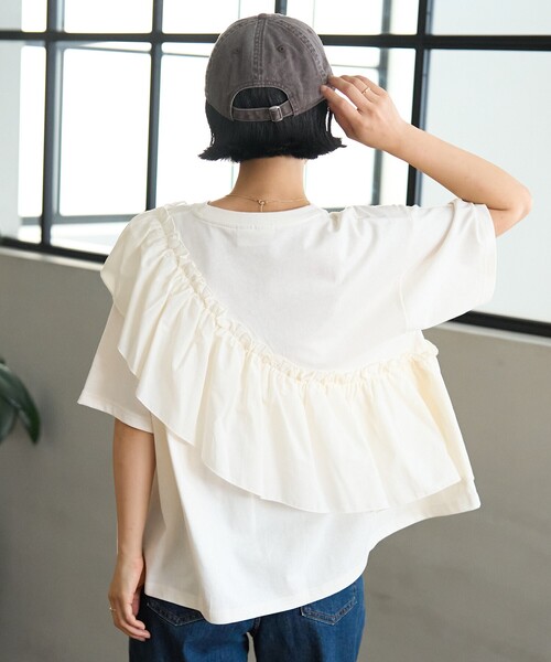FREAK'S STORE（フリークスストア） tシャツ アシンメトリー フリル
