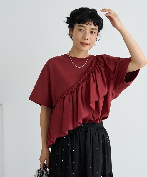 FREAK'S STORE（フリークスストア） tシャツ アシンメトリー フリル