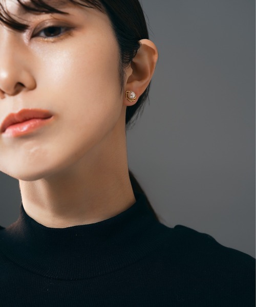 Jewel closet by L&Co. ピアス K18 フラワーモチーフ アコヤパール
