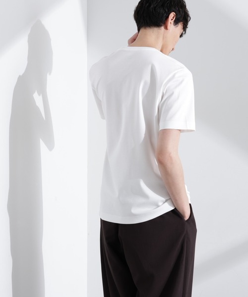 「NANO universe」 半袖Tシャツ S グレー メンズ
