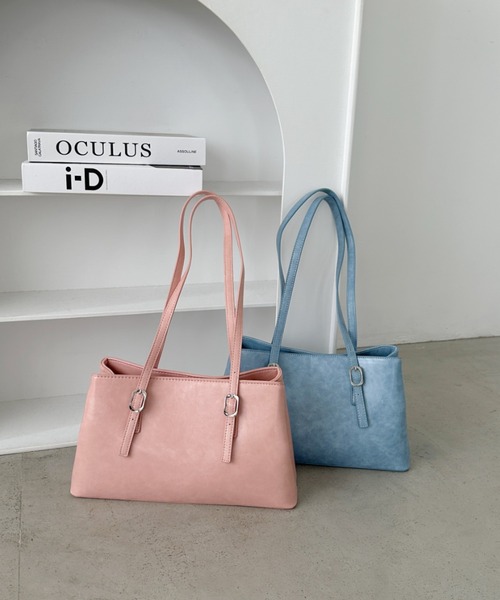 CLEA トートバッグ 「7色展開」ダブルハンドルスクエアバッグ