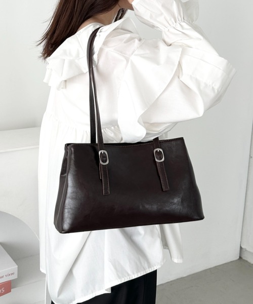 CLEA トートバッグ 「7色展開」ダブルハンドルスクエアバッグ