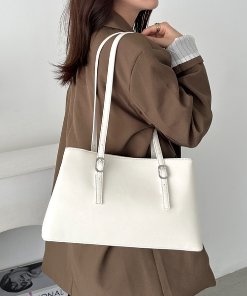 CLEA トートバッグ 「7色展開」ダブルハンドルスクエアバッグ