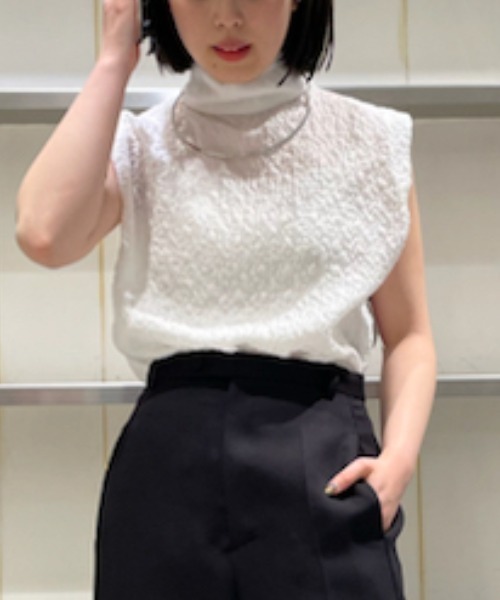 「styling/」 ノースリーブブラウス FREE ホワイト レディース