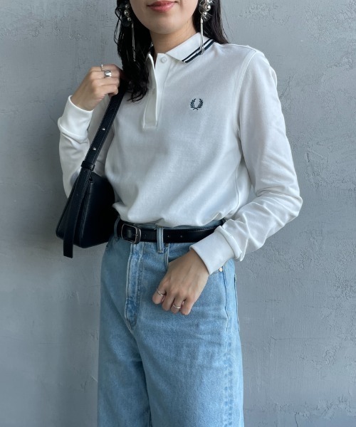 ポロシャツ ポロ 「WEB先行予約」「FRED PERRY/フレッドペリー」 ツインティップライン ウィメンズロングスリーブポロシャツ レディース