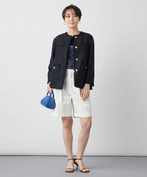 NOLLEY'S（ノーリーズ） ツイードジャケット 36 ベージュ レディース