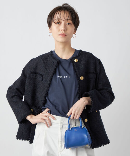 NOLLEY'S（ノーリーズ） ツイードジャケット 36 ベージュ レディース