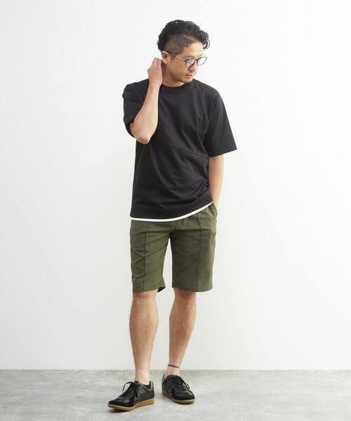 MEN'S MELROSE パンツ DOTAIRサッカー クリースステッチショートパンツ