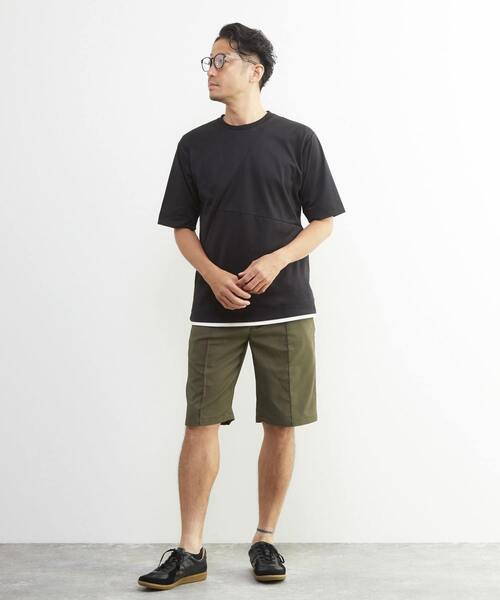 MEN'S MELROSE パンツ DOTAIRサッカー クリースステッチショートパンツ