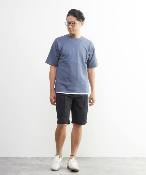 MEN'S MELROSE パンツ DOTAIRサッカー クリースステッチショートパンツ
