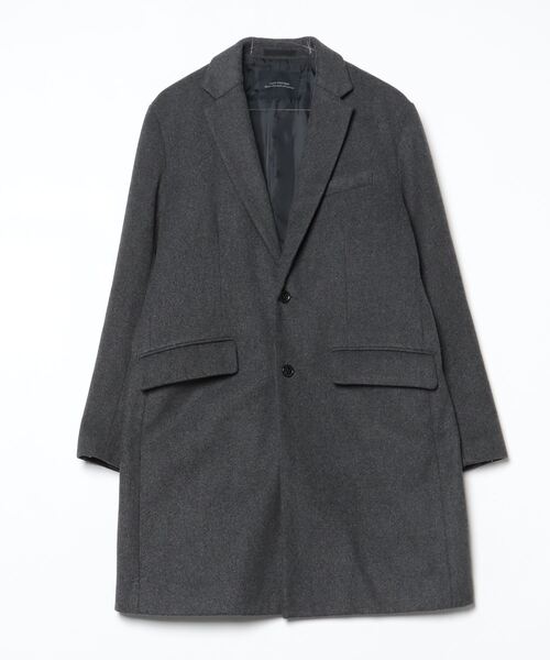 NANO universe【美品】チェスターコート グレー M NANO universe（ナノ・ユニバース） チェスターコート M グレー メンズ