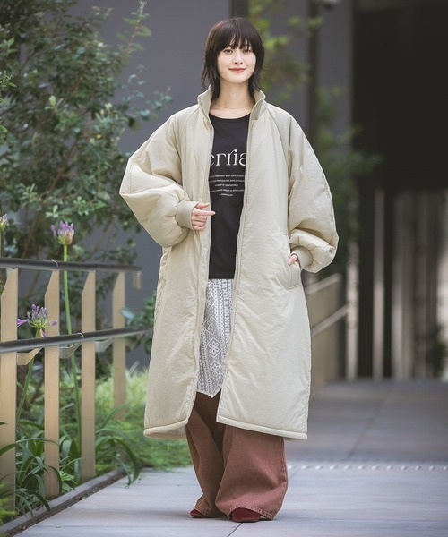 LAKOLE（ラコレ） ブルゾン アウター 中綿ラグランロングコート