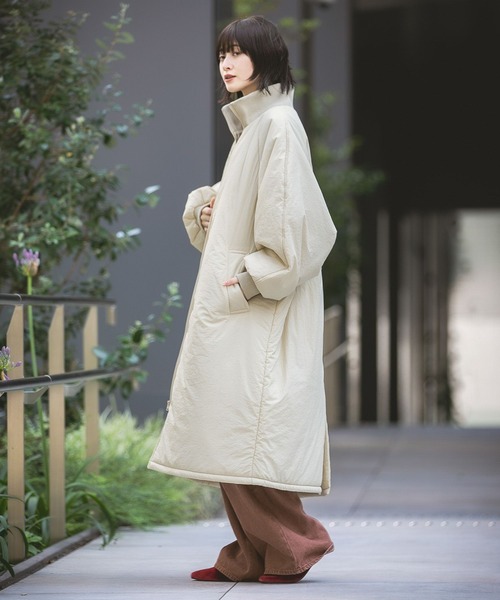 LAKOLE（ラコレ） ブルゾン アウター 中綿ラグランロングコート