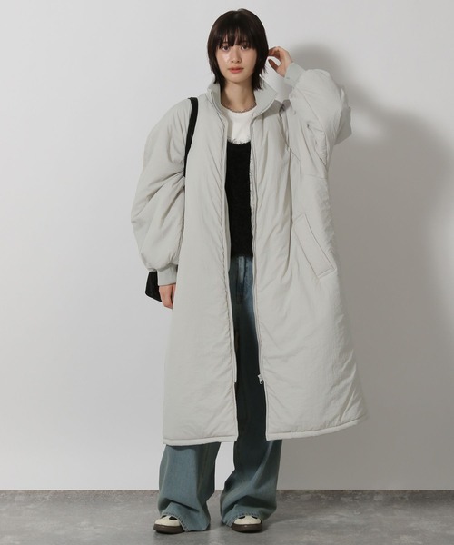 新品タグ付き未開封★ ラグランフロントロゴ ロングコート ラグランロングダウンコート | ファッション通販サイト NUGU