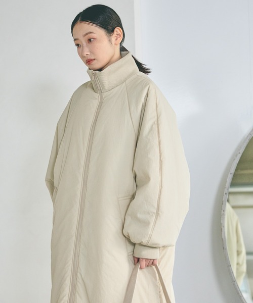 LAKOLE（ラコレ） ブルゾン アウター 中綿ラグランロングコート