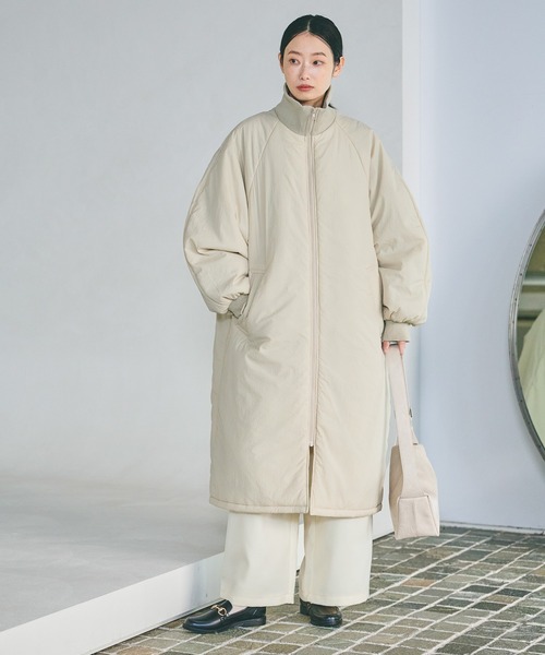 LAKOLE（ラコレ） ブルゾン アウター 中綿ラグランロングコート