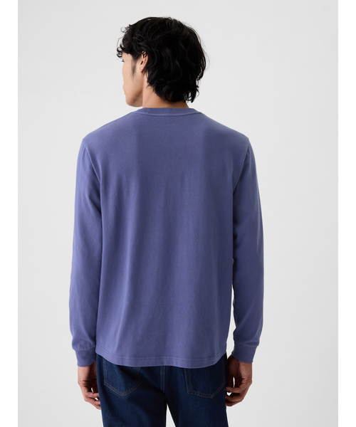 「GAP」 長(zhǎng)袖Tシャツ M ブルー メンズ
