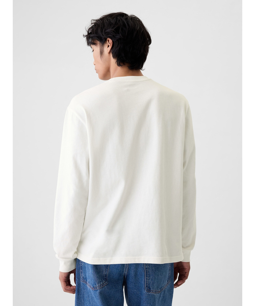 「GAP」 長(zhǎng)袖Tシャツ M ブルー メンズ