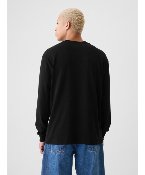 「GAP」 長(zhǎng)袖Tシャツ M ブルー メンズ