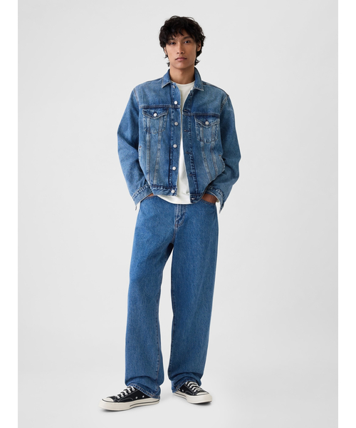 「GAP」 長(zhǎng)袖Tシャツ M ブルー メンズ